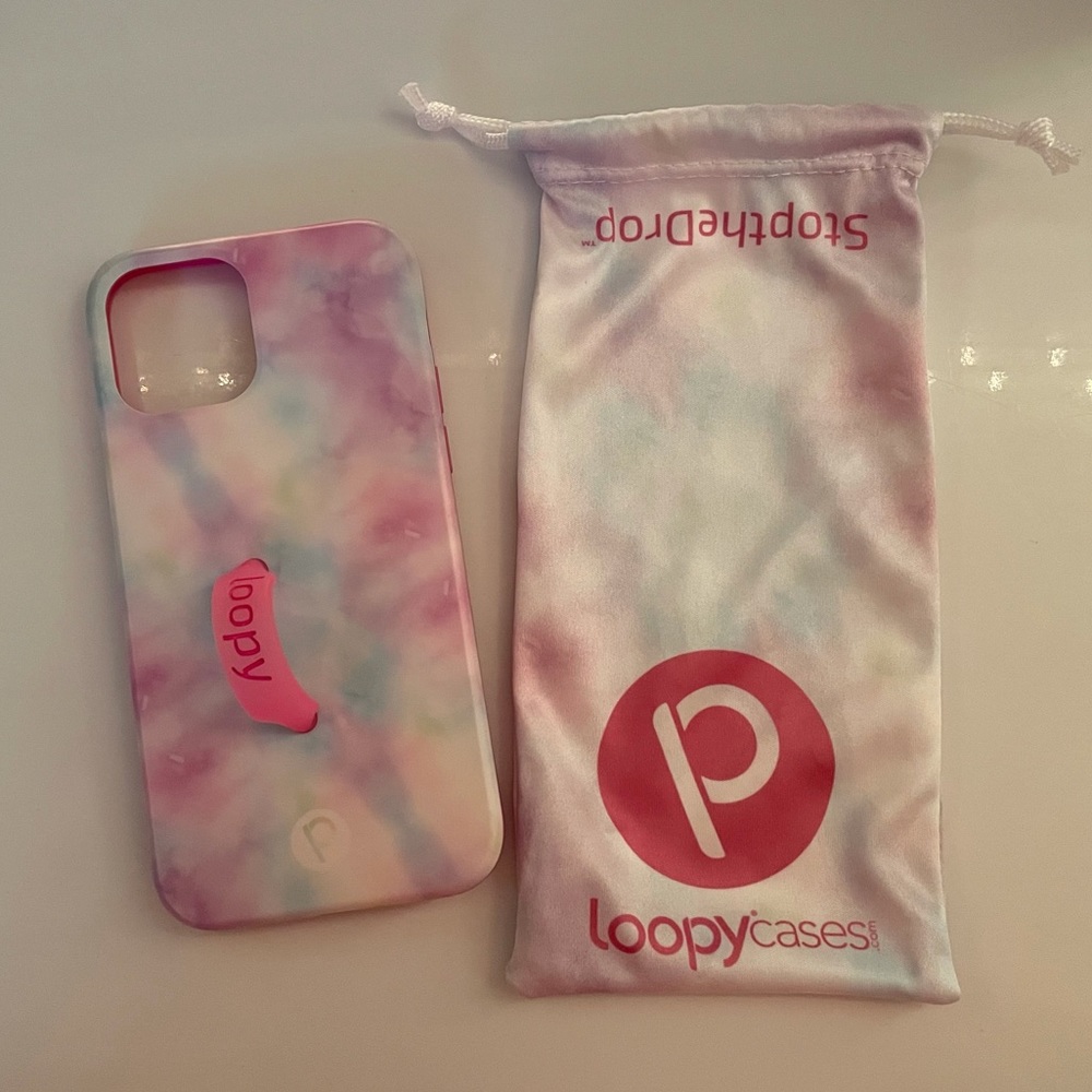 Tie Dye iPhone 12 Pro Loopy Case💗💜